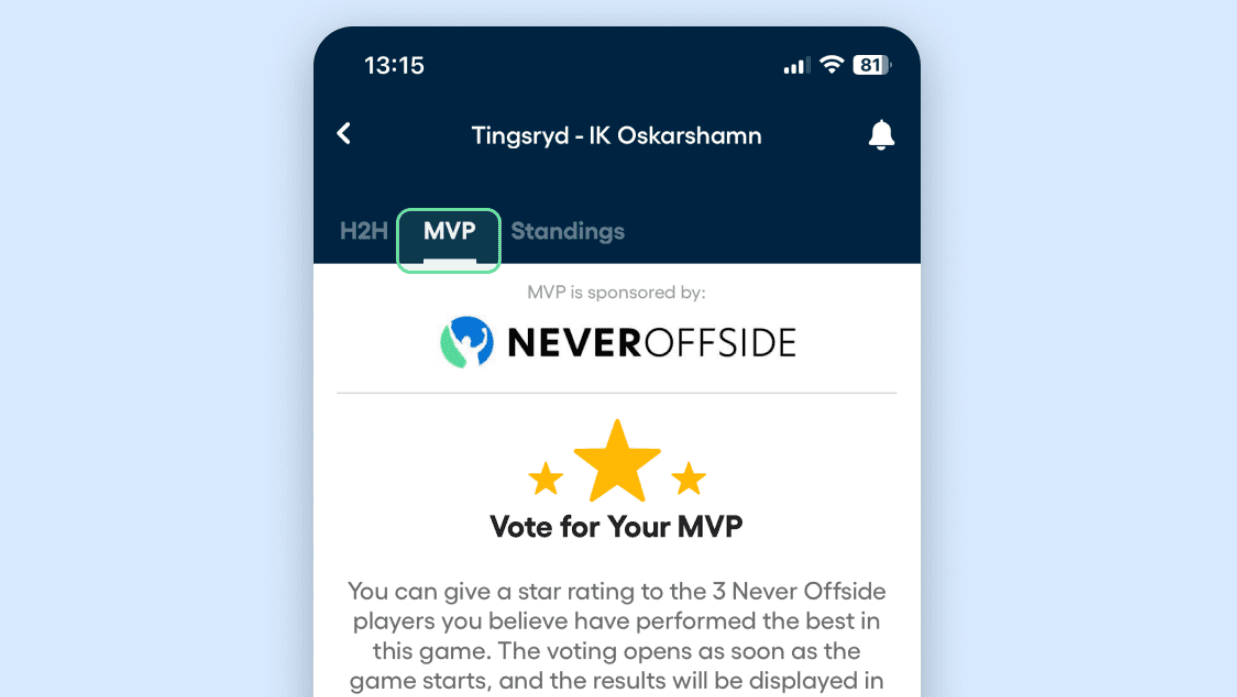 Go to the Game Center, there you will find the MVP tab